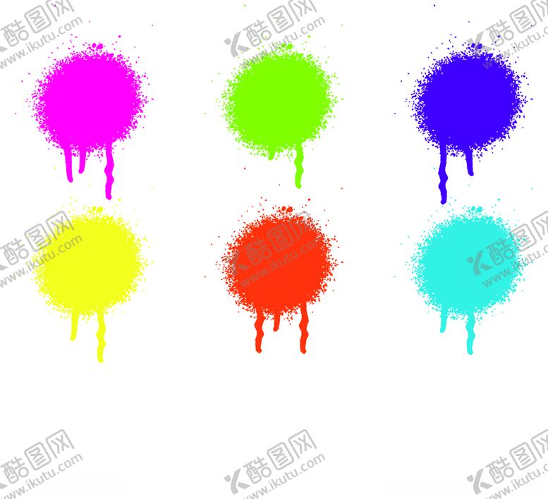 编号：15297709121933491423【酷图网】源文件下载-彩色泼墨图案