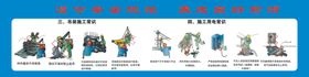 建筑工地围挡文明施工海报