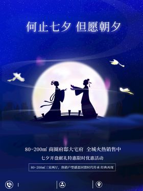 编号：17982509300340127165【酷图网】源文件下载-创意七夕地产借势海报