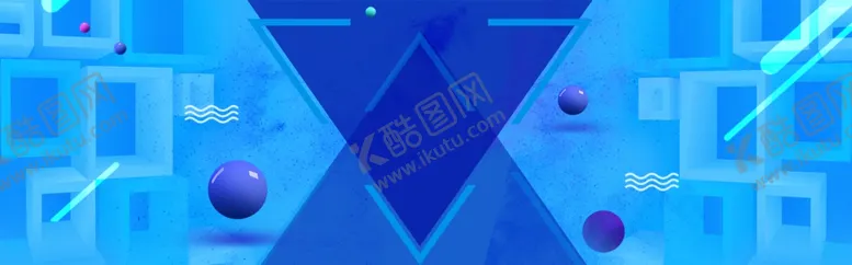 编号：33323107020604217779【酷图网】源文件下载-蓝色几何背景