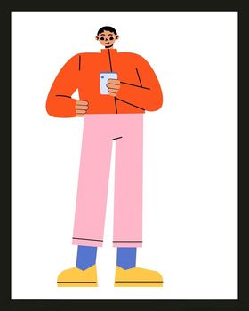 手绘男人男孩卡通动画