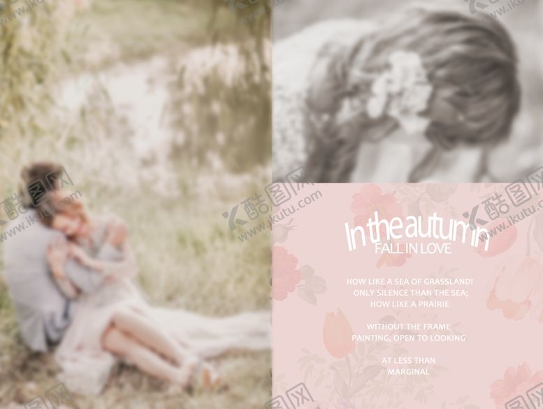 编号：86680010041444331244【酷图网】源文件下载-英文简约时尚女孩影楼相册模板