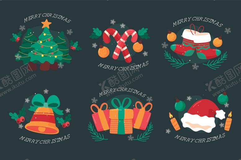 编号：90317111252035383782【酷图网】源文件下载-圣诞装饰图标集合