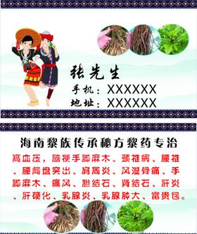 黎族名片