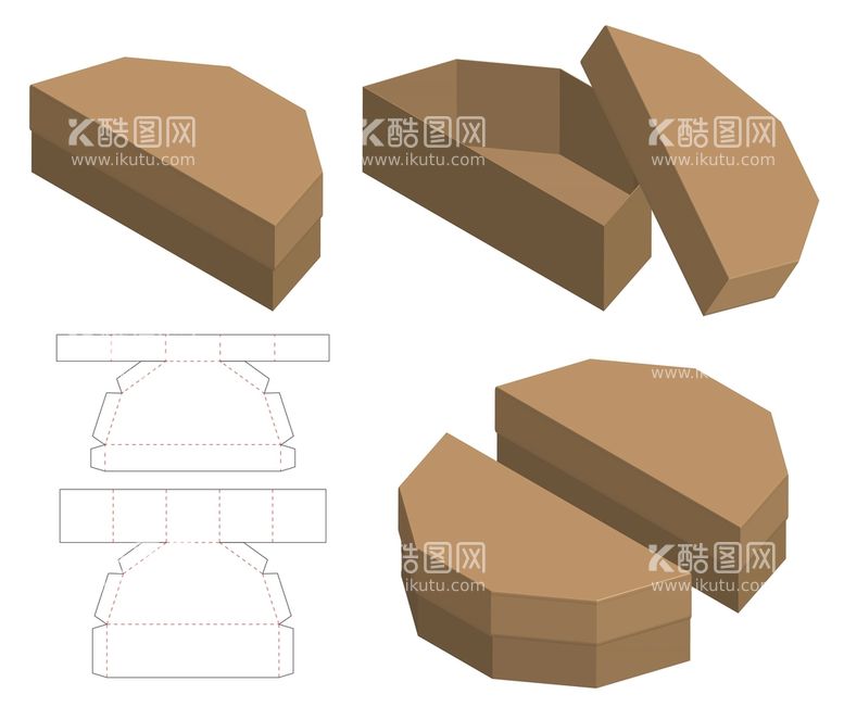 编号：51133710152139546645【酷图网】源文件下载-包装盒刀模