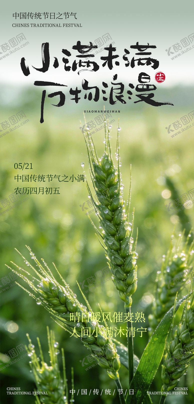 编号：92741905222335181787【酷图网】源文件下载-小满节气海报