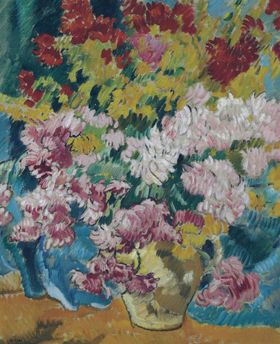 静物花朵植物油画