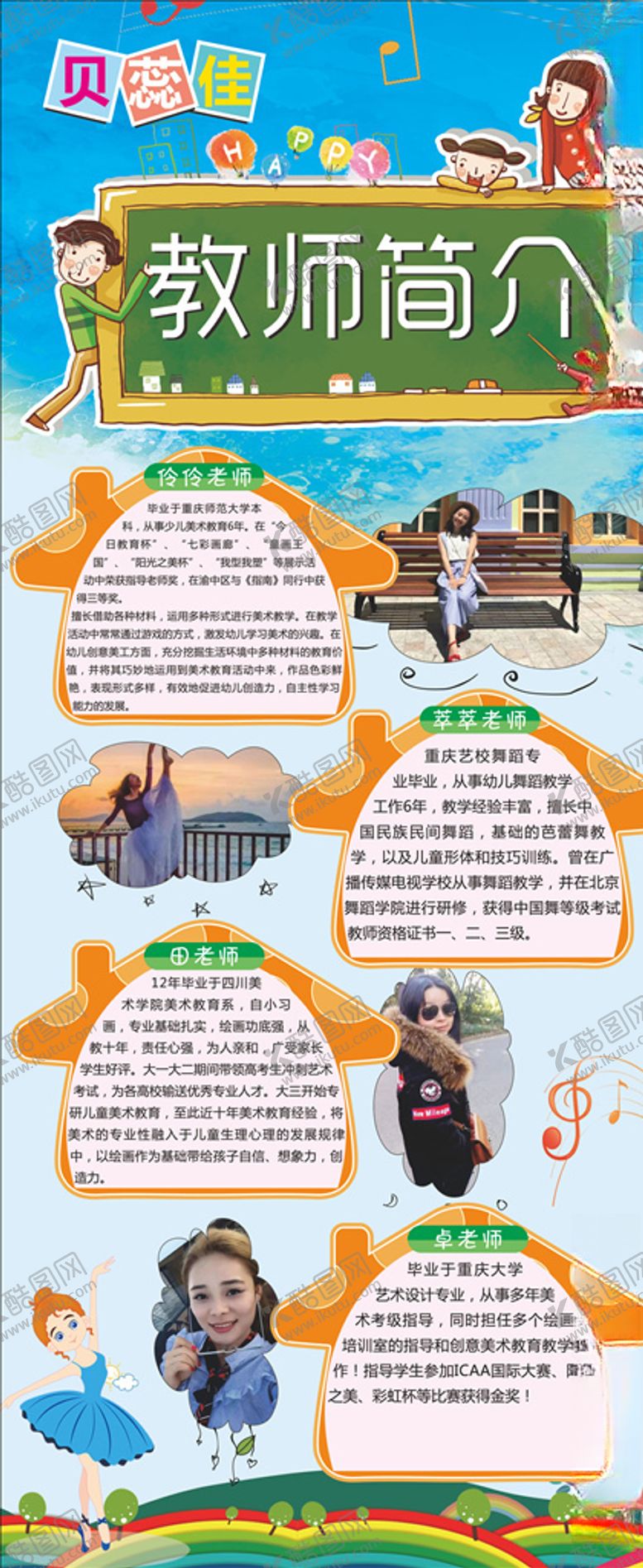 编号：25566109210017004690【酷图网】源文件下载-教师简介