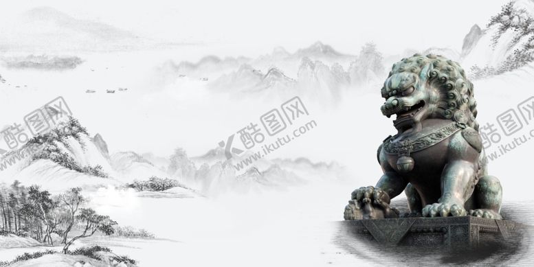 编号：10331505142121541856【酷图网】源文件下载-企业精神水墨展板背景