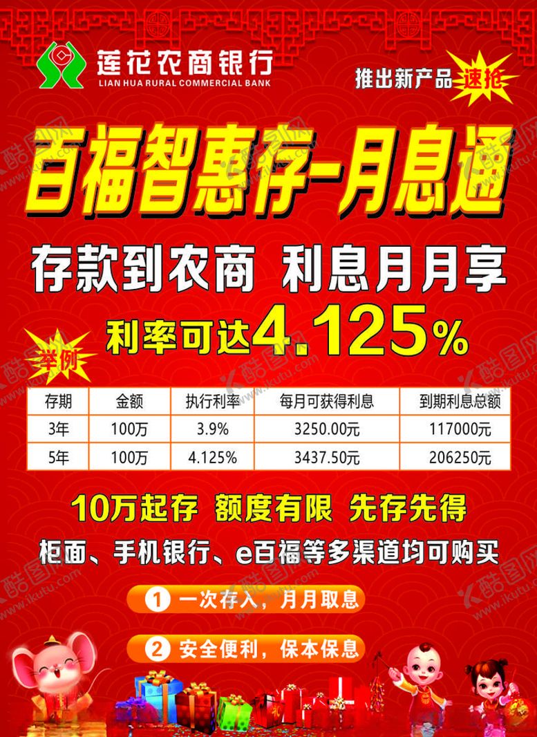 编号：72390207130017259849【酷图网】源文件下载-莲花县农商银行宣传单