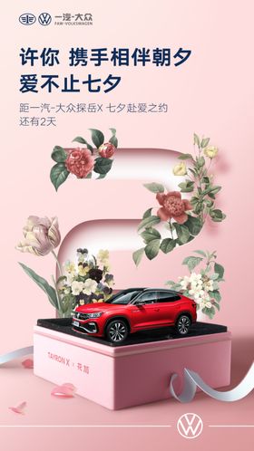 七夕情人节汽车倒计时321