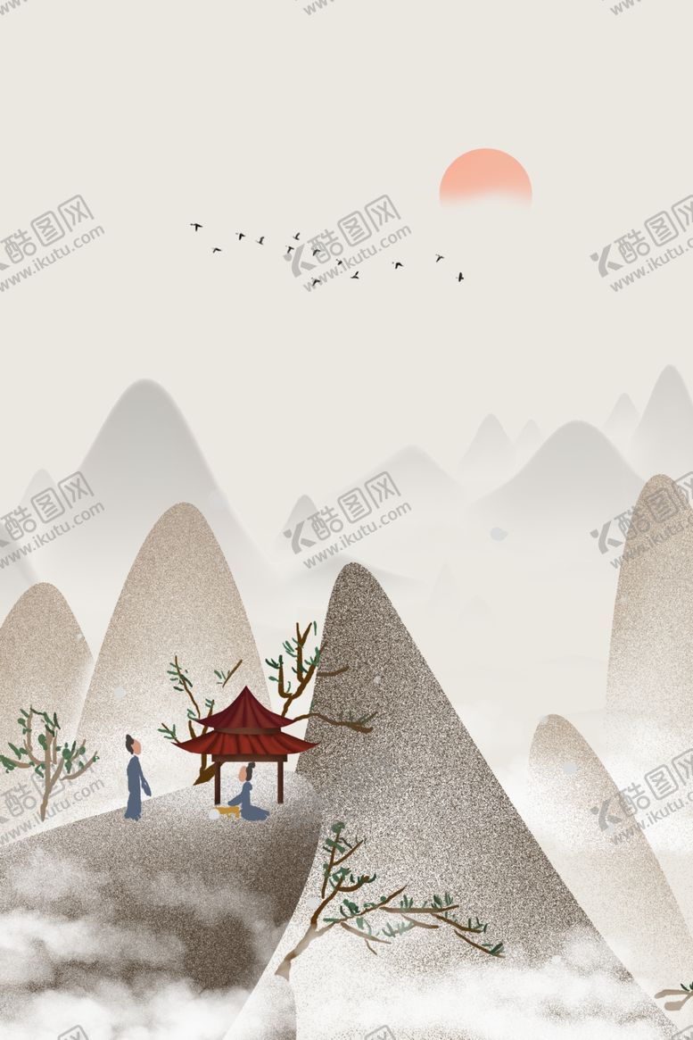 编号：46634309280224324888【酷图网】源文件下载-中国风水墨背景