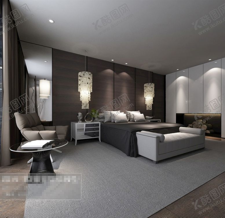 编号：33170909271159066631【酷图网】源文件下载-卧室效果图