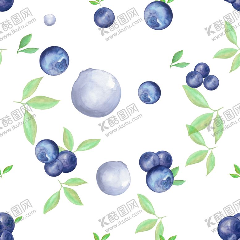 编号：67324406171659525553【酷图网】源文件下载-蓝莓花纹
