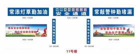 注意安全建筑施工现场挂图围墙广告蓝色围墙