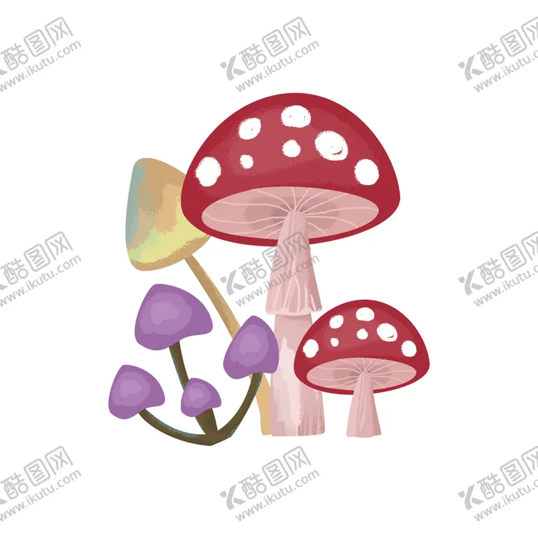编号：64762510271648581509【酷图网】源文件下载-手绘蘑菇插画