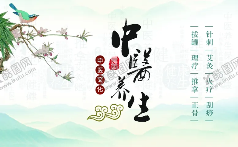 编号：14586601300225046783【酷图网】源文件下载-养生中医理疗名片