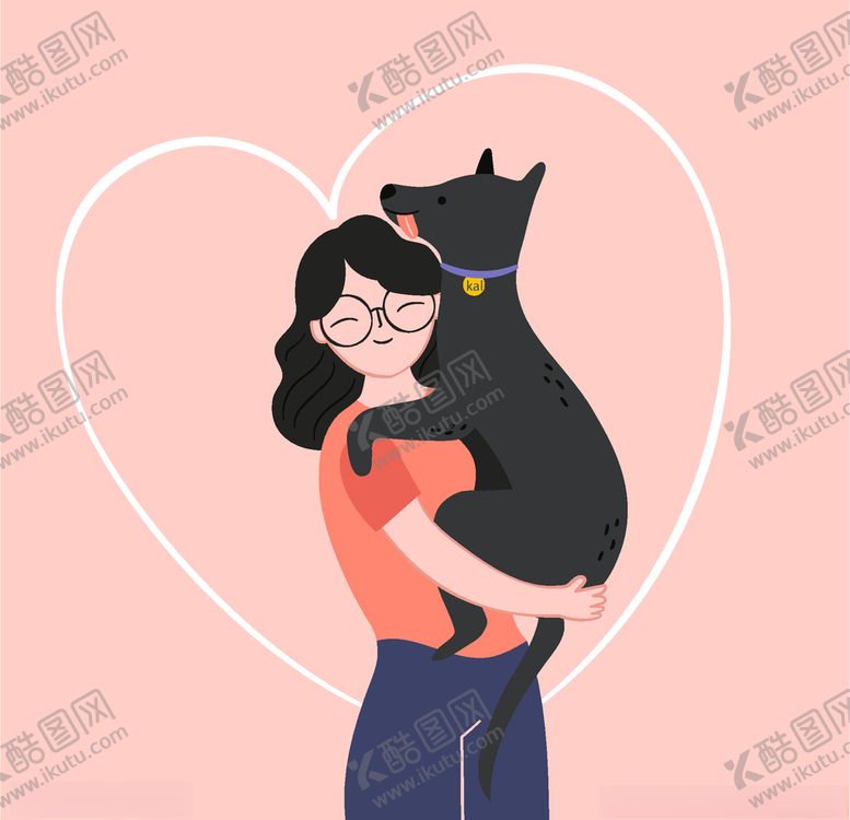 编号：19805209212134104731【酷图网】源文件下载-矢量可爱宠物