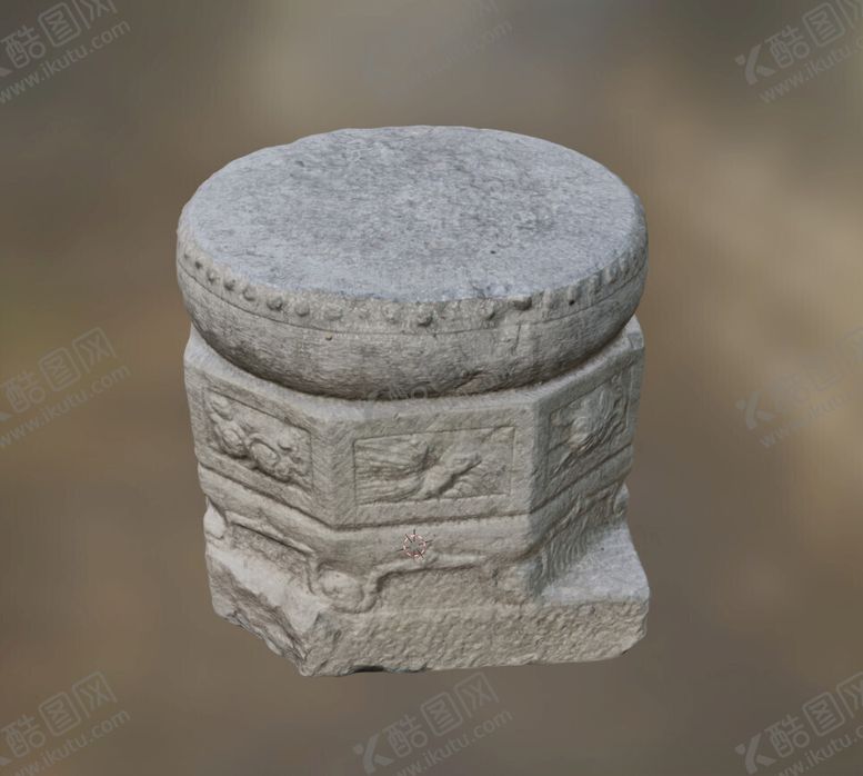 编号：92019001201316585470【酷图网】源文件下载-C4D模型石墩