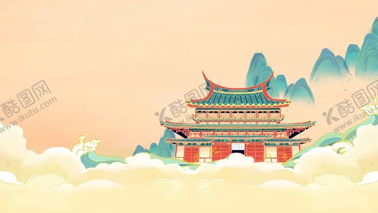 编号：41272901311646549399【酷图网】源文件下载-中国风展板背景