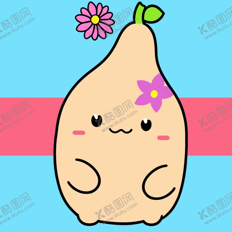 编号：87258502282018392628【酷图网】源文件下载-手绘卡通白萝卜精灵