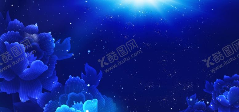 编号：50503404132039002530【酷图网】源文件下载-蓝色花朵背景