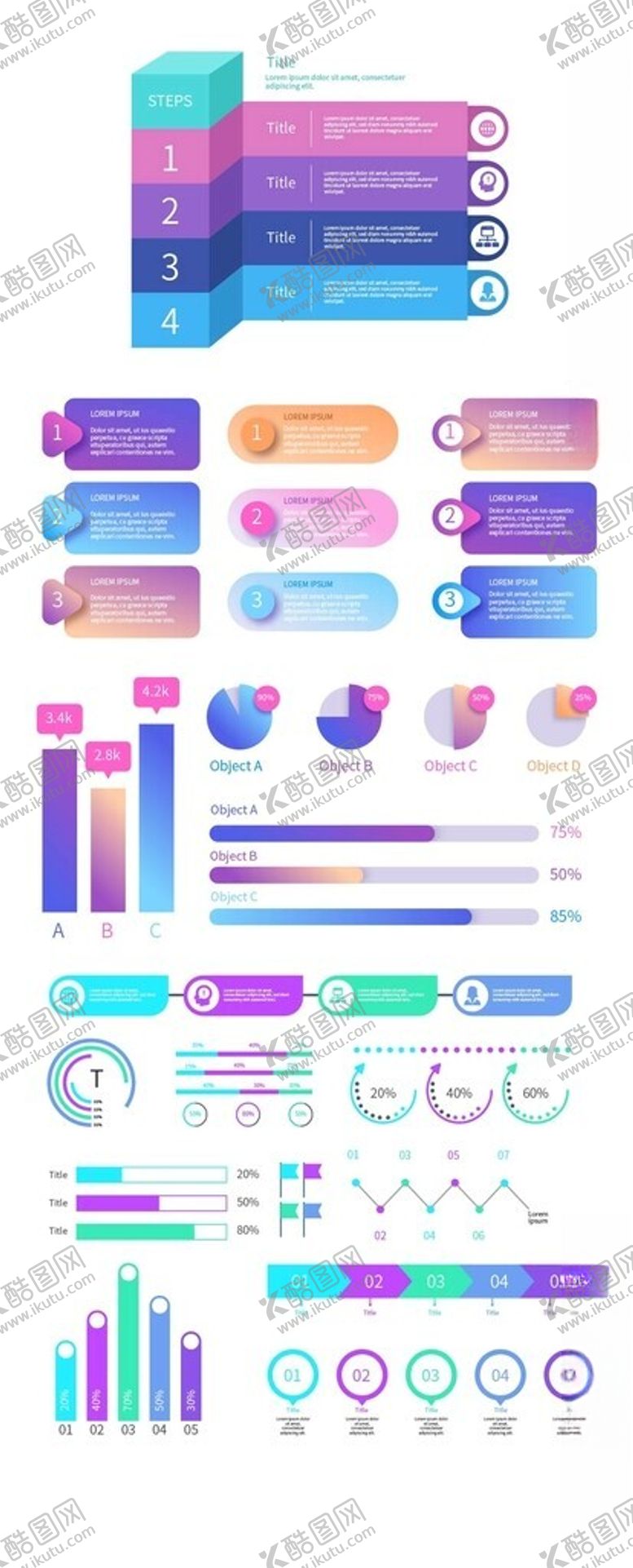 编号：92372204250653144745【酷图网】源文件下载-紫色信息图数据图