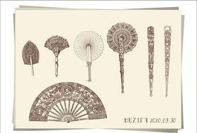 7款入欧式宫廷复古扇