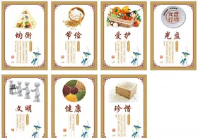 食堂文化图牌