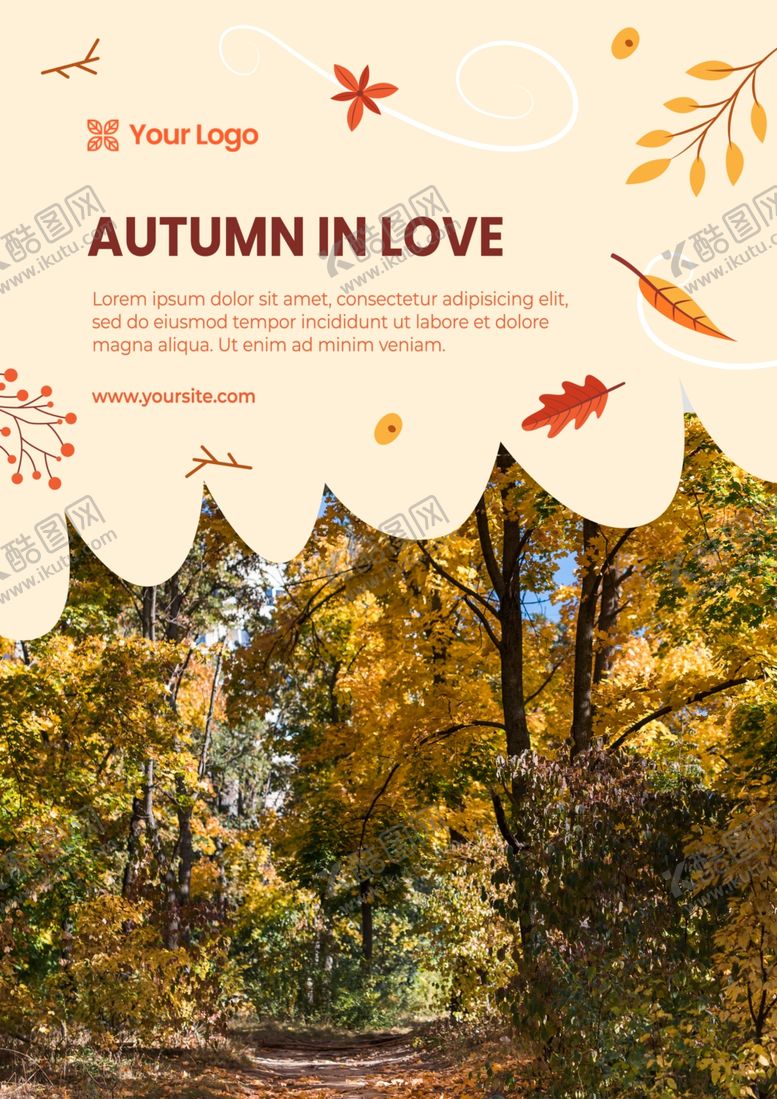 编号：55865110312353407953【酷图网】源文件下载-秋季海报