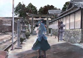 日式街道插画