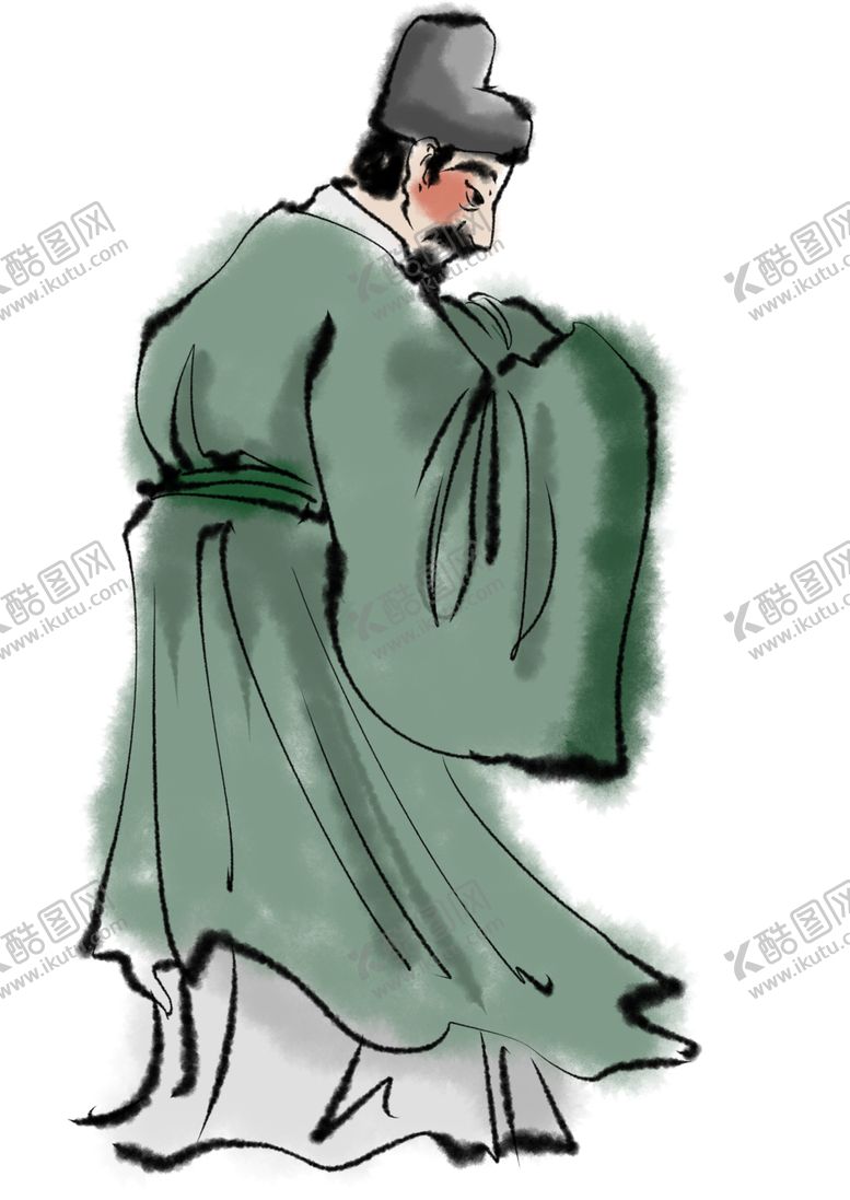 编号：11222909251355184367【酷图网】源文件下载-国学人物插画