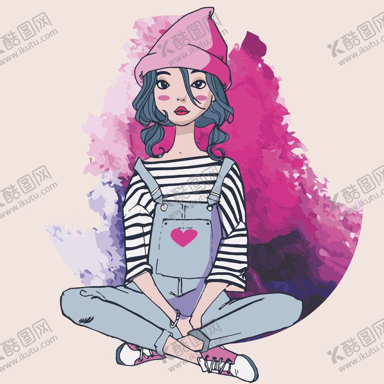 编号：45629203261927535956【酷图网】源文件下载-时尚美女插画