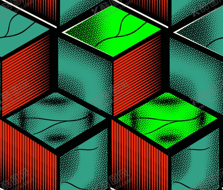 编号：99945001261012132347【酷图网】源文件下载-几何印花