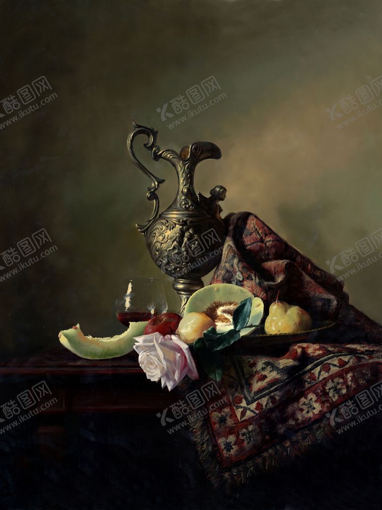 编号：81751501202059032157【酷图网】源文件下载-花卉静物油画