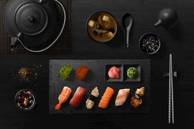 餐饮VI样机立体效果金属效果名片贴图智能对象