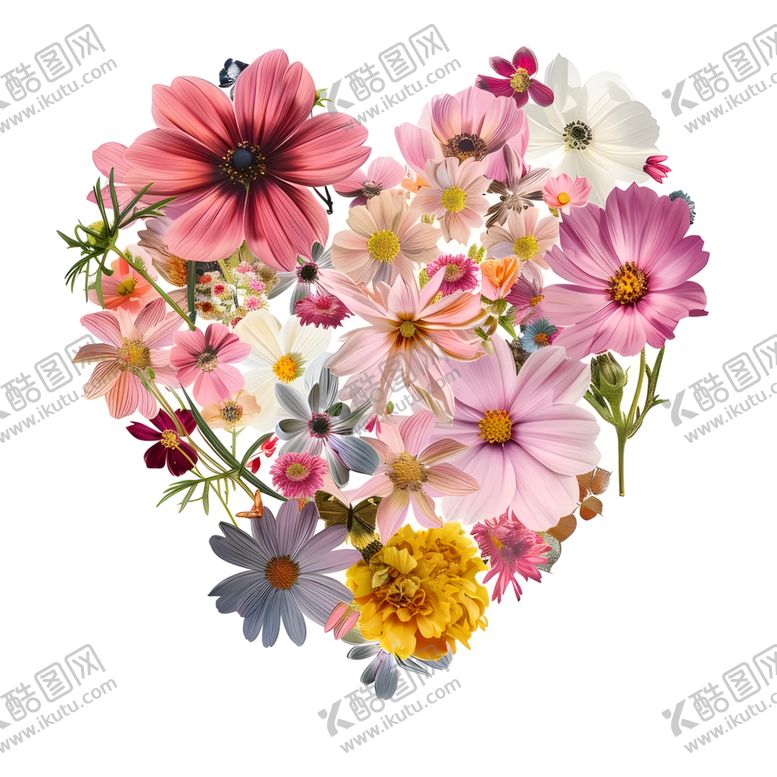 编号：90245712202334494193【酷图网】源文件下载-爱心花卉