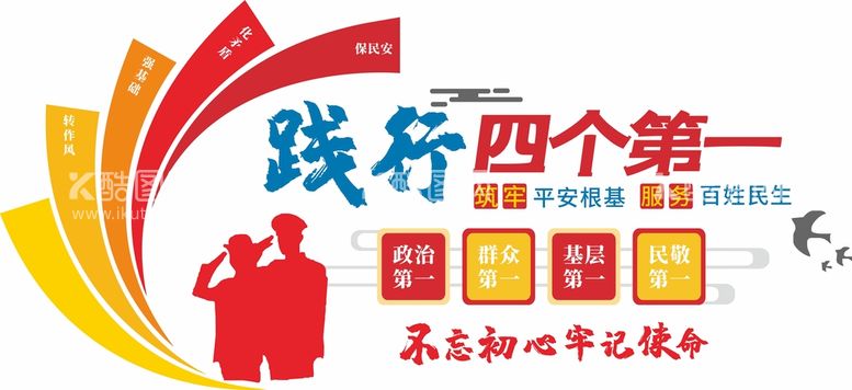 编号：93362611130208102186【酷图网】源文件下载-党建警营文化墙