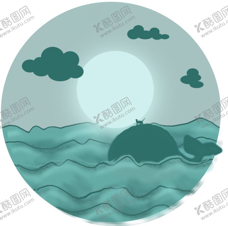 编号：47933711010454352274【酷图网】源文件下载-猫和鱼的旅行