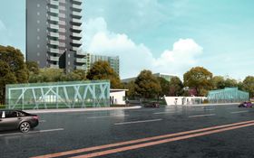 道路绿化景观效果图