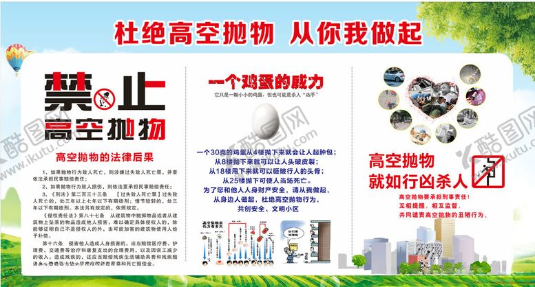 编号：86281606292049562930【酷图网】源文件下载-禁止高空抛物