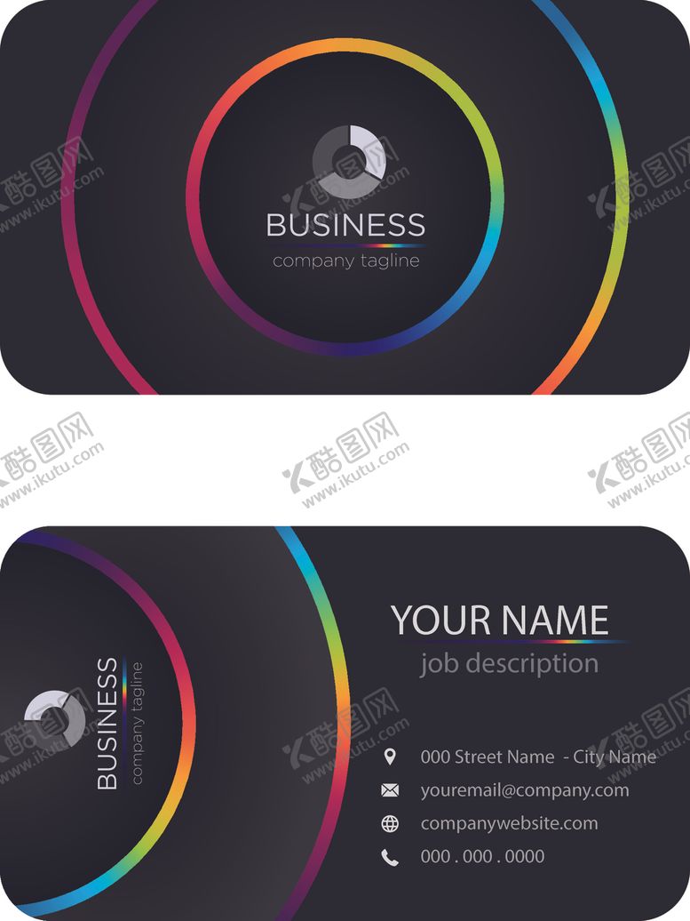 编号：87747409281429187276【酷图网】源文件下载-矢量名片模板