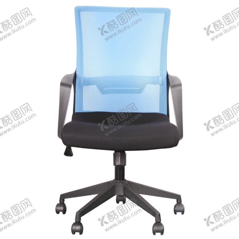 编号：37178809231500516307【酷图网】源文件下载-浅蓝色时尚办公椅正面