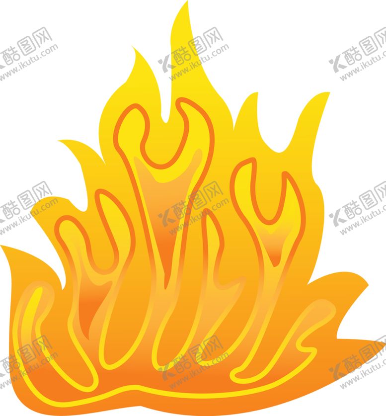 火焰素材光烈红色