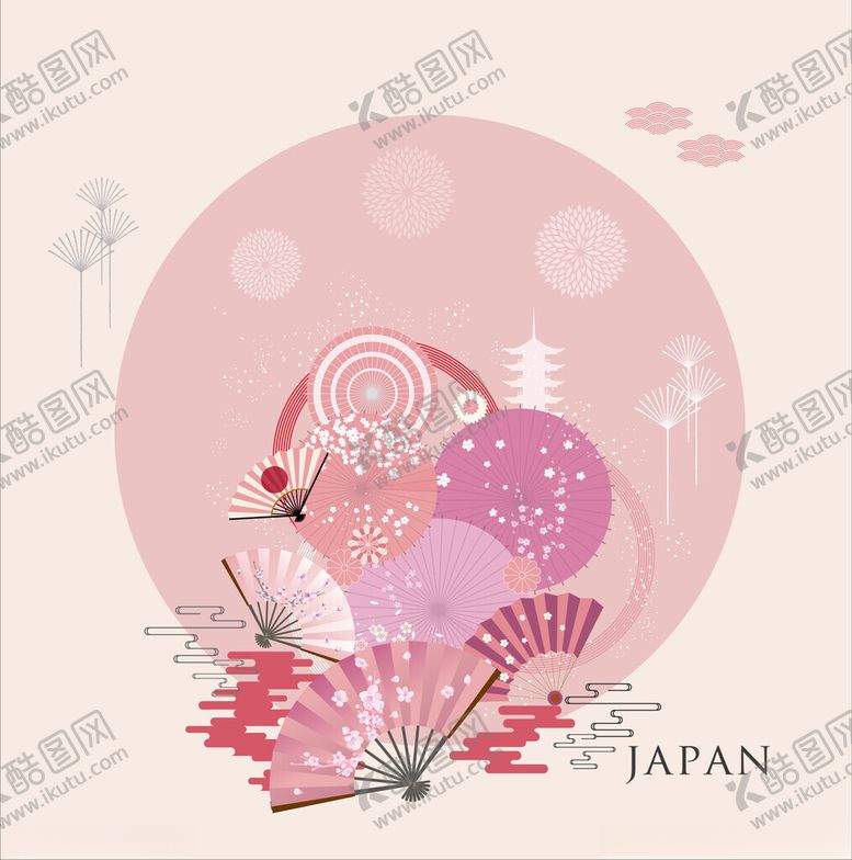编号：12312002051551511303【酷图网】源文件下载-日式花纹背景