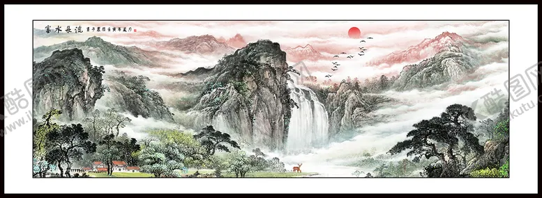 编号：03752609210419162416【酷图网】源文件下载-山水画