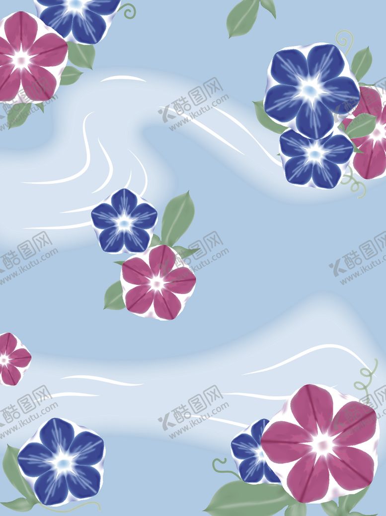 编号：42907005100605493846【酷图网】源文件下载-矢量牵牛花