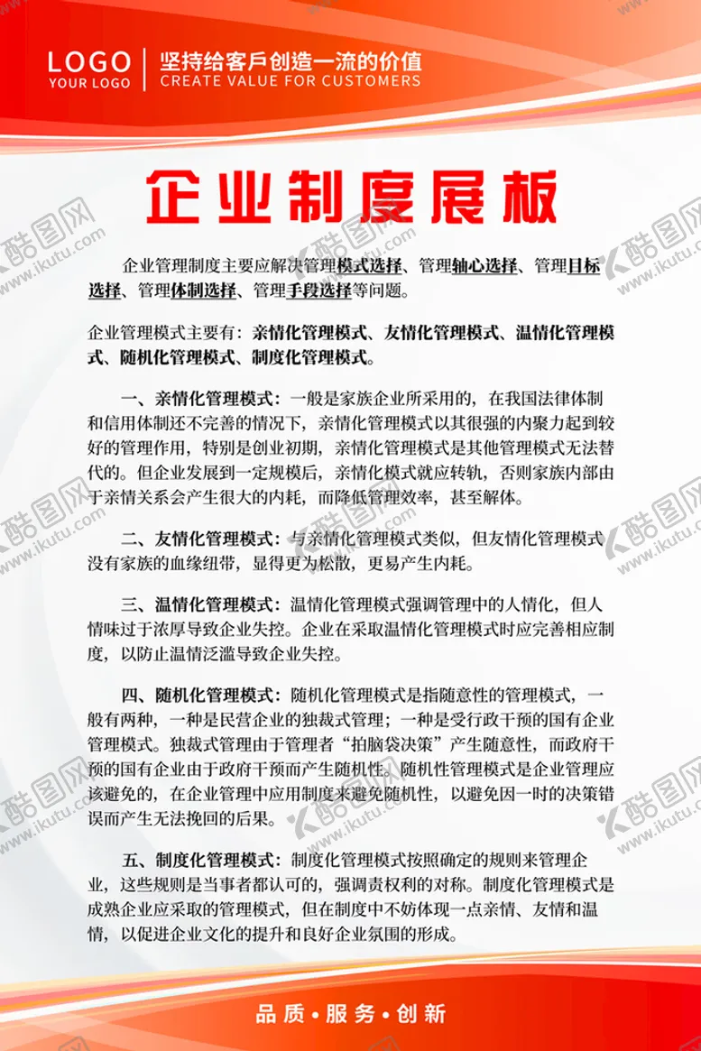 编号：15907209161114439312【酷图网】源文件下载-企业制度展板