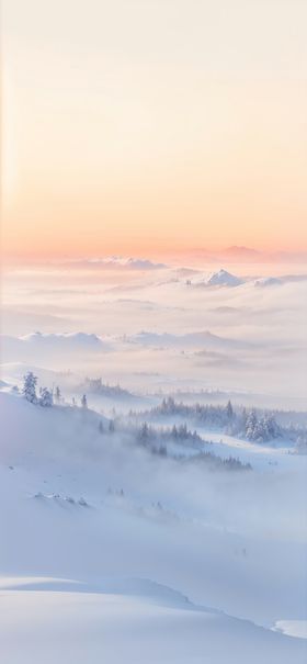 北方冬天雪峰美图