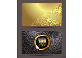 黑金风格会员卡